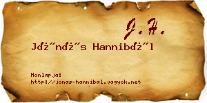 Jónás Hannibál névjegykártya